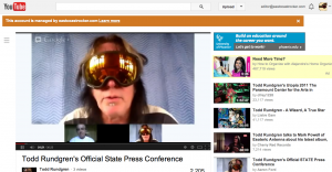 Todd Rundgren: Trying technology and more.