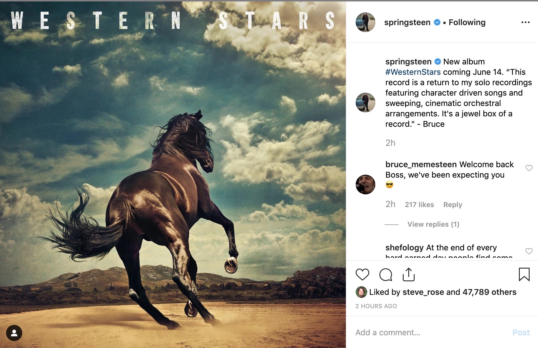Springsteen Drops New Single, Hello Sunshine off 