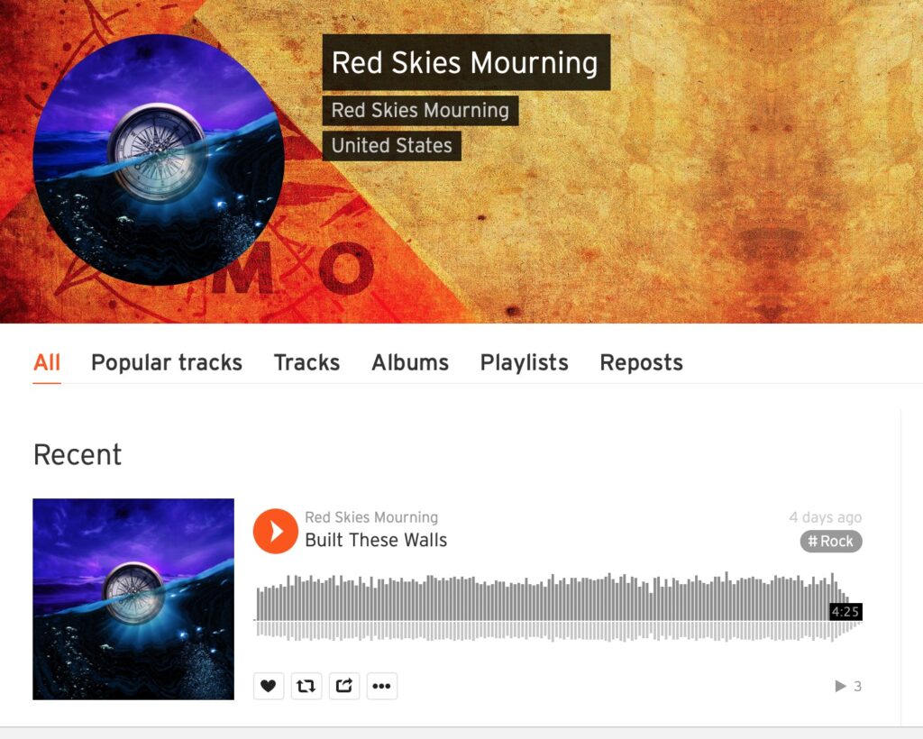 Red Skies Mourning on Soundcloud