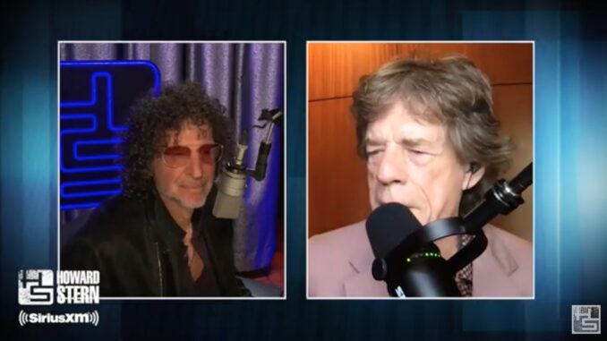 Howard Stern and Mick Jagger - Courtesy SiriusXM